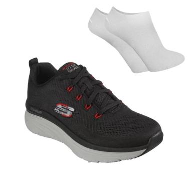 Imagem de Kit Tênis Skechers Dlux Walker Masculino + Meia
