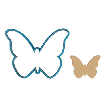 Imagem de Contorno de borboleta - primavera - mês - libélula - inseto - inseto voador - monarca - lagarta - cortador de biscoito/biscoito de açúcar/fondant/argila (1032) (10 cm)