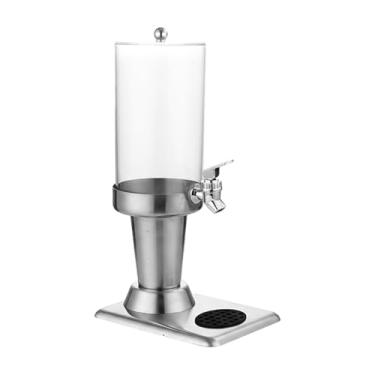 Imagem de YWJLQH Dispensador de bebidas em formato de barril com, recipiente para gelo, cilindro dispensador de, garrafa para churrascos, despedidas de, 2 L