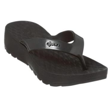 Imagem de Chinelo Feminino Dijean Massageador Esporão Leve Confortável, Preto, 3
