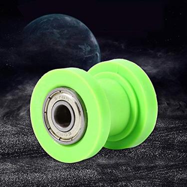 Imagem de Kavolet Guia do Tensor do Rolo de Corrente de 10 Mm, Roda de Nylon de Sujeira Com Rolamentos, 3 Cores Disponíveis, para Conversões de Bicicleta a Gasolina a Gás (Verde)