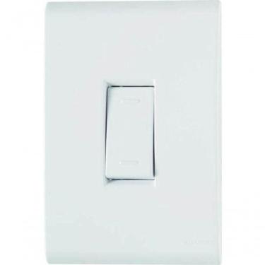 Imagem de Conjunto 4x2 1 Interruptor Paralelo Tramontina Liz 10 A 250 V Branco