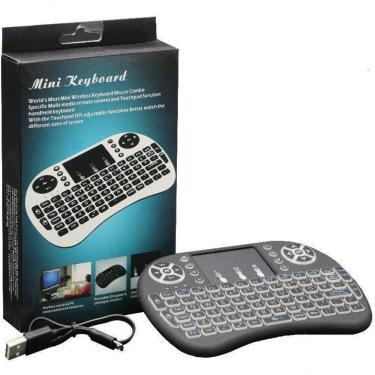 Imagem de Mini Teclado Wireless Keyboard Mouse - Preto