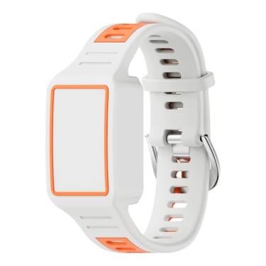 Imagem de FGERWZ Pulseira de silicone para Amazfit Helio Fitness Tracker, pulseira de substituição compatível com Amazfit Helio Fitness Tracker, acessórios de substituição macia e leve à prova de arranhões