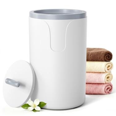 Imagem de KISSAIR Aquecedores de toalhas para banheiro, balde grande aquecedor de toalhas de 20L com temporizador de 30/60/90 minutos, desligamento automático, aquecedor de cobertor para spa e massagem, cabe