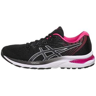 Imagem de ASICS Women's Gel-Cumulus 22 Running Shoes, 5.5M, Black/Pink Glo