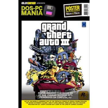 Imagem de Pôster GTA III - Grand Theft Auto - 50cm x 70cm - Editora Europa