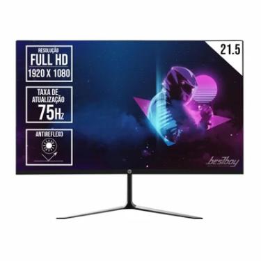 Imagem de Monitor LED Brazilpc 21.5"antireflexo Full Hd 75hz Preto