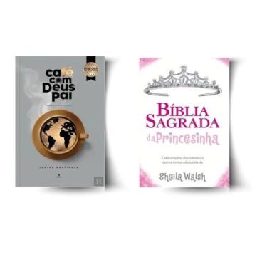 Imagem de Kit: CAFÉ COM DEUS PAI 2026 + BÍBLIA SAGRADA DA PRINCESINHA, CAPA DURA