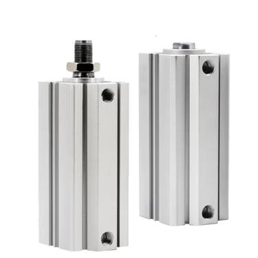 Imagem de UHFILYQBA SDA32/40/50/63 mm furo 125 mm curso duplo cilindro pneumático pistão compacto (Sda32 com ímã)