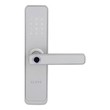 Imagem de Fechadura Digital Prata Wifi Biometria Elsys Esf-De4000B