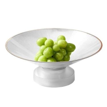 Imagem de Cesta de frutas Cestas de armazenamento de frutas tigela de frutas para cozinha moderna cesta de frutas decoração mesa central tigela para pão de legumes prato de frutas bandeja de frutas (cor: grün