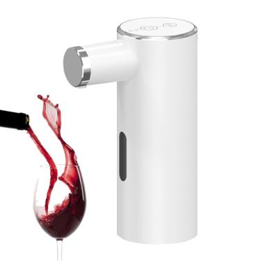 Imagem de Despejador de vinho – Decantador elétrico de bebidas por indução inteligente – Dispensador automático de água com aerador de uísque para cozinha, casa, saquê, destilados, ambientes internos e externos