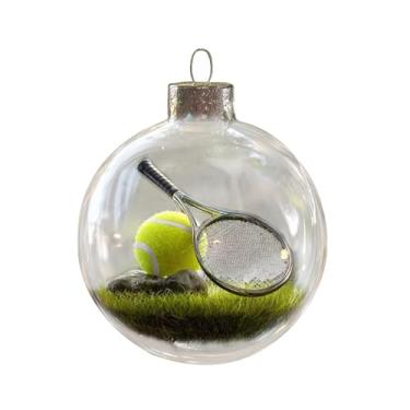 Imagem de Enfeites de bola de Natal, bola de golfe, beisebol, futebol, tênis, decoração de bola esportiva, enfeite de árvore de Natal para uso interno e externo, sala de estar, festa, reunião, manto, lareira