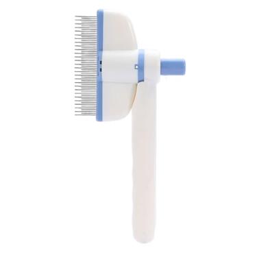 Imagem de Pente de cachorro - Pente giratório de pelo de gato - Escova de dentes finos, ferramenta de remoção de pelos de animais de estimação para rotina diária de escovação de coelhos, cuidados internos