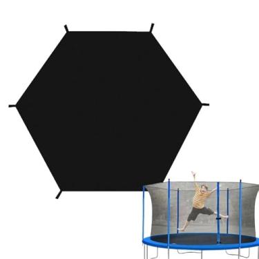 Imagem de HYUIO Tenda de trampolim Trampolim Guarda-sol Resistente a UV Trampolim Tenda Impermeável Trampolim Cobertura Superior para Proteção Solar Trampolim Acessórios para Exterior