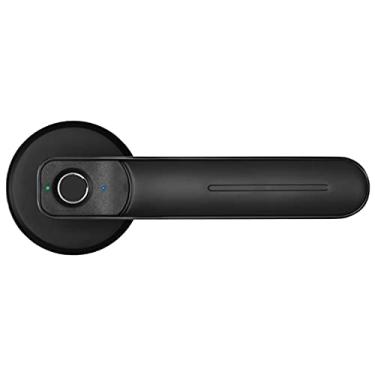 Imagem de GAORUIFENG Fechadura eletrônica com impressão digital para quarto sensível inteligente biométrica maçaneta de porta antifurto fechadura inteligente para escritório em casa