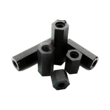 Imagem de Parafuso Phillips De Plástico Nylon Preto M2 M2.5 M3 M4 Espaçador Hexa