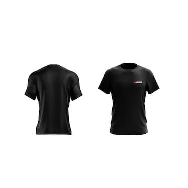 Imagem de Camiseta Manga Curta Grupo Casas Bahia Preta com Logo Colorida