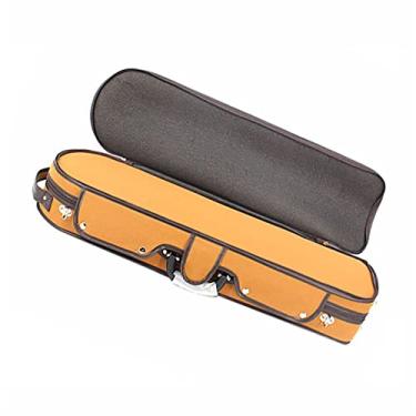 Imagem de Estojo De Madeira Para Violino Tamanho 4/4 Tecido Oxford Com Higrômetro Caixa De Madeira Estojo Para Violino Pode Conter 4 Arcos Tamanho Completo Estojo de Violino (Color : 01)