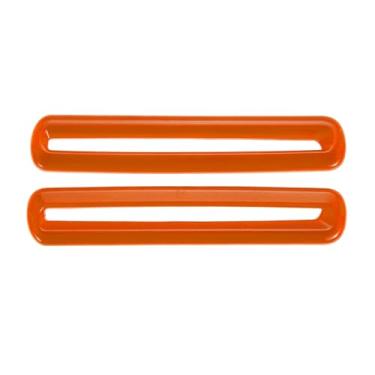 Imagem de VekAuto Moldura de cobertura de ventilação de saída de ar condicionado para Dodge Challenger 15-23 Frente esquerda frontal direita interior saída de ar moldura de ventilação adesivo de acabamento