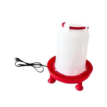 Imagem de Fenteer Bebedouro aquecido para galinhas, bebedouro para aves, descongelador de água, base de temperatura constante de grande capacidade para pombos e perus, 23.5x27cm