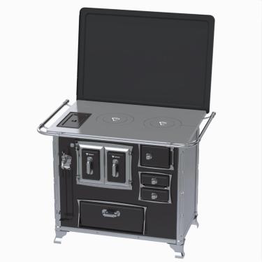 Imagem de Fogao a Lenha Venax GII n 2 Sec XVIII Preto Gab Cald SE