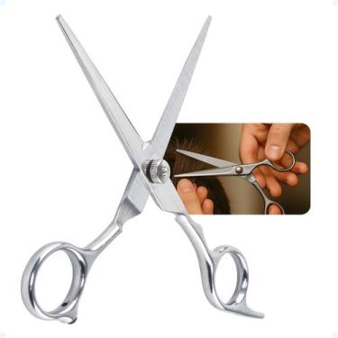 Imagem de Tesoura Cabeleireiro Profissional Barbeiro Com Descanso Dedo - Cartizz