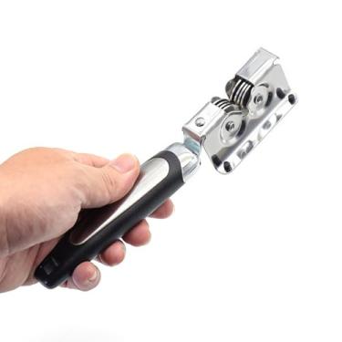 Imagem de Afiador Manual de Facas 3 Estágios Portátil com Cabo Ergonômico, Base Antiderrapante, Afiação Grossa/Média/Fina, Compacto para Cozinha, Amola Facas, Canivetes e Facões com Segurança e Precisão