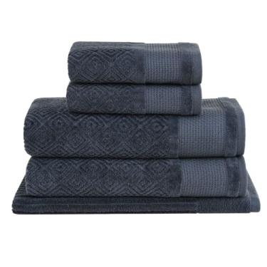 Imagem de Buddemeyer, Jogo Toalhas Banho Buddemeyer 5p Kyoto Azul