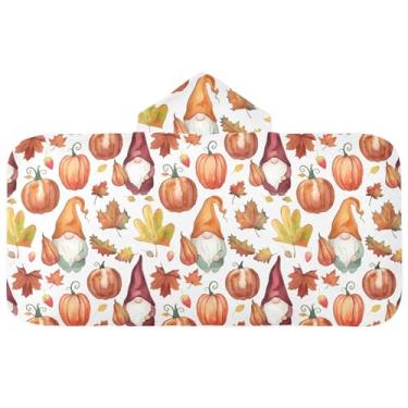 Imagem de Burbuja Toalha de banho com capuz de laço rosa para crianças, toalha de praia de pelúcia macia absorvente para chá de meninas e meninos 3-10 anos, 61 x 127 cm