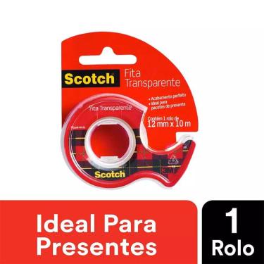 Imagem de Fita Adesiva Scotch 3m Transparente 12mmx10m + Dispenser