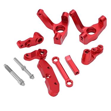 Imagem de aqxreight Kit de Grupo de Direção de Copo de Direção de Metal de Liga de Alumínio Peças de Atualização de Carro RC para LOSI 1/10 22S SCT Drive Traseiro Curso Curto Longa Vida Tendo Instalação