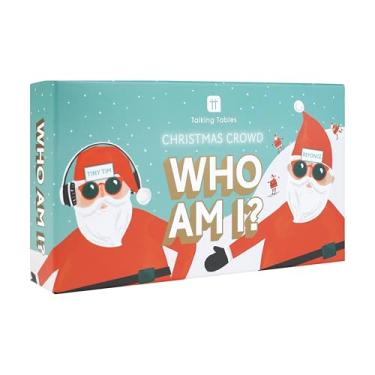 Imagem de Talking Tables Who Am I? Jogo de perguntas de Natal, cartas de perguntas após o jantar, jogos divertidos para crianças, jogo de cartas para adultos, jogo de família, Papai Noel secreto, presente, para