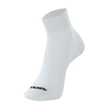 Imagem de Meia Masculina Mash Lisa Microfibra Cano Curto, Branco