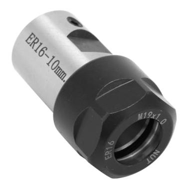 Imagem de AUNMAS Suporte de Mandril de Bloco de Pinça ER16, Liga de Metal de Alta Resistência Bloco de Pinça de Eixo ER16 para Fresadora de Torno, Corpo de 40 Mm Com 5 Furos de Eixo, Suporte de Ferramenta de