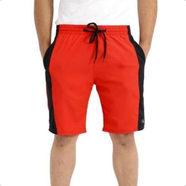 Imagem de Bermuda Masculina Lisa Tactel Elastano Esporte Treino Academia Cross Corrida-Masculino