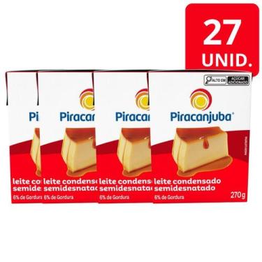 Imagem de Kit 27 Leite Condensado Semidesnatado Piracanjuba 270g