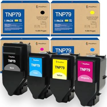 Imagem de MasaiMara (Cartuchos de toner compatíveis com 13.000 páginas para Konica Minolta TNP79 TNP-79 TNP79K TNP79C TNP79M TNP79Y para impressora Konica Minolta Bizhub C3350i C4050i (preto, ciano, magenta,