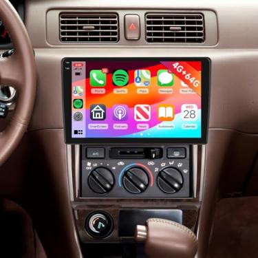 Imagem de Hodozzy Estéreo automotivo 4G + 64G para Toyota Camry 1997-2003, Android 9 polegadas, tela sensível ao toque IPS com carplay sem fio e Android Auto, GPS, Double Din, Bluetooth DSP, WiFi, FM RDS