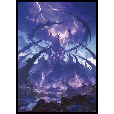Imagem de MTG Card Sleeves - Swamp - Utility Lands Series - Ultra Clear Front & Matte Finish Back, 100 Count Standard Size Matte Art Sleeve for Magic The Gathering
