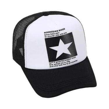 Imagem de Boné de beisebol respirável para homens e mulheres, chapéu malha, verã