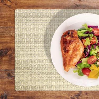 Imagem de 20 Jogo Americano Tela Trançado Restaurante Bar Café PVC - Idealiza