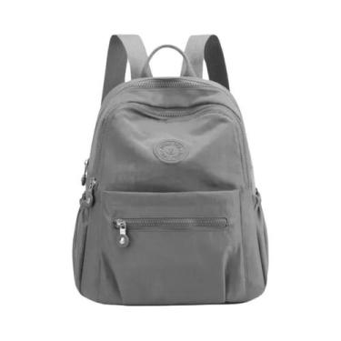 Imagem de Mochila Casual Feminina Em Nylon De Cor Sólida Pequena Para Escola E V
