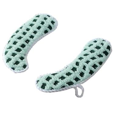 Imagem de Almofada de assento de vaso sanitário xadrez quente, aquecedor antiderrapante macio e grosso, lavável e reutilizável com alça embutida. Fixador adesivo de banheiro para fixação do assento do vaso