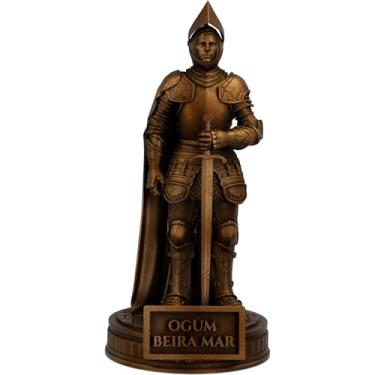 Imagem de Estátua Ogum Beira Mar Imagem Umbanda Candomblé Orixá (Cor Cobre Antigo)