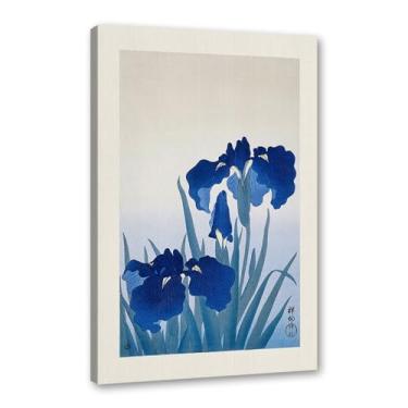 Imagem de Galeria japonesa impressões de arte de parede vintage onda Ukiyo-e pôster Katsushika Hokusai Kanagawa pintura em tela sala de estar decoração de casa (SKU3,20.3x30.5 cm = (20x30cm), emoldurado (tela