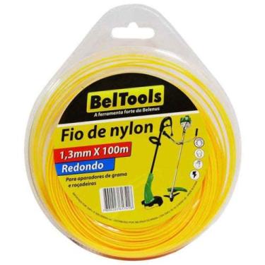 Imagem de Fio de Nylon Redondo Roçadeira 1,8mm x100m Beltools
