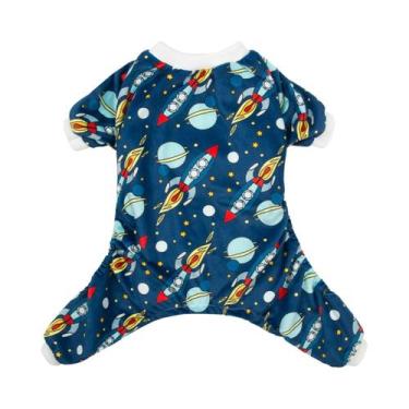 Imagem de Pijama De Cão Em Forma De Osso, Roupas De Poliéster Para Cães Machos E