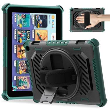 Imagem de ROISKIN Capa para TabletFlre HD 8 e 8 Plus (versão 2024/2022/2020) 12ª/10ª geração com suporte para crianças, também para iPhone, iPad, Sony, Nokia 8 polegadas